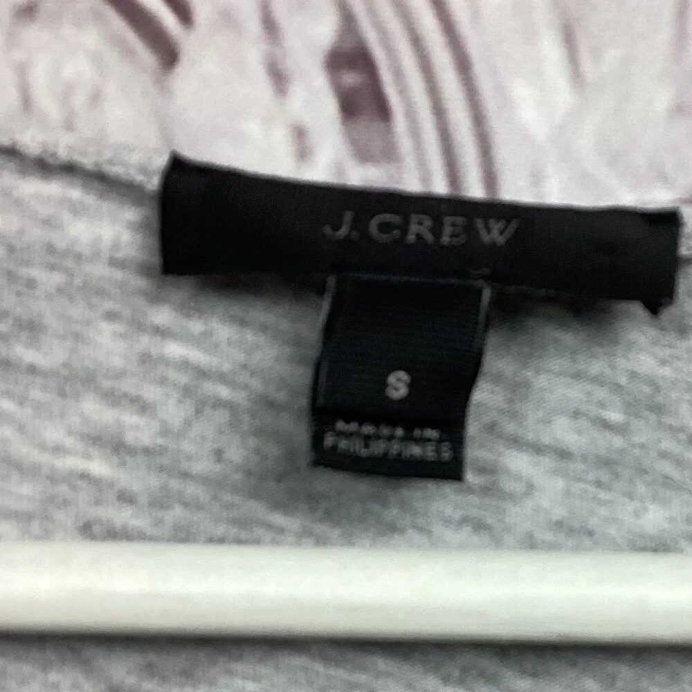 J Crew Gray Tee Shirt Laced Side Details S